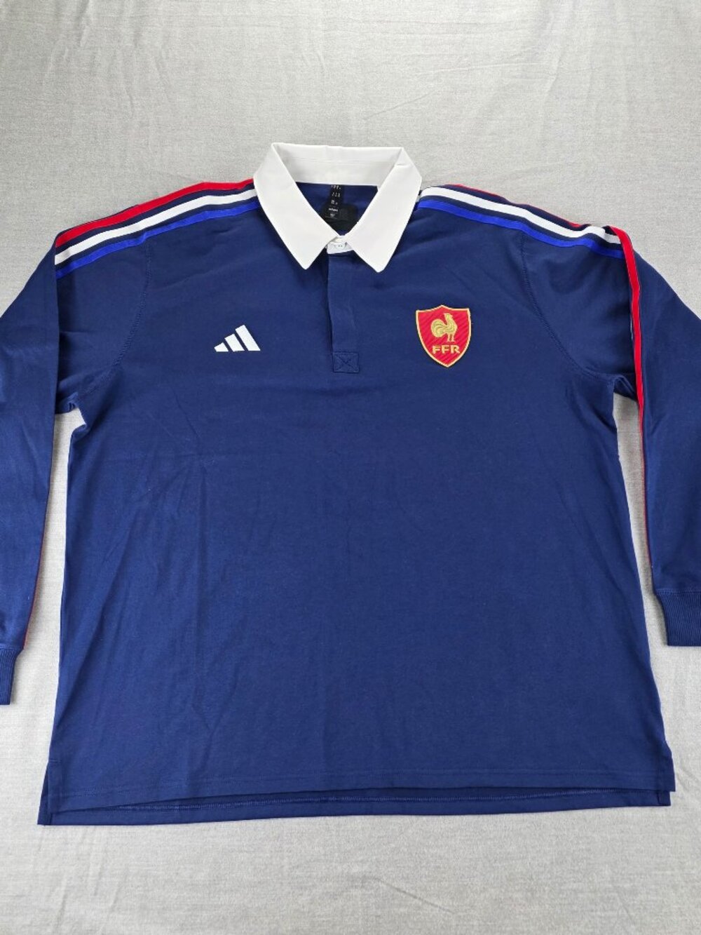 ADIDAS x France Rugby FFR Polo Culture Dark Blue Jersey JP0364 Men’s XL New NEW